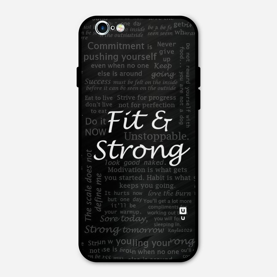 Fit And Strong Metal Back Case for iPhone 6 6s