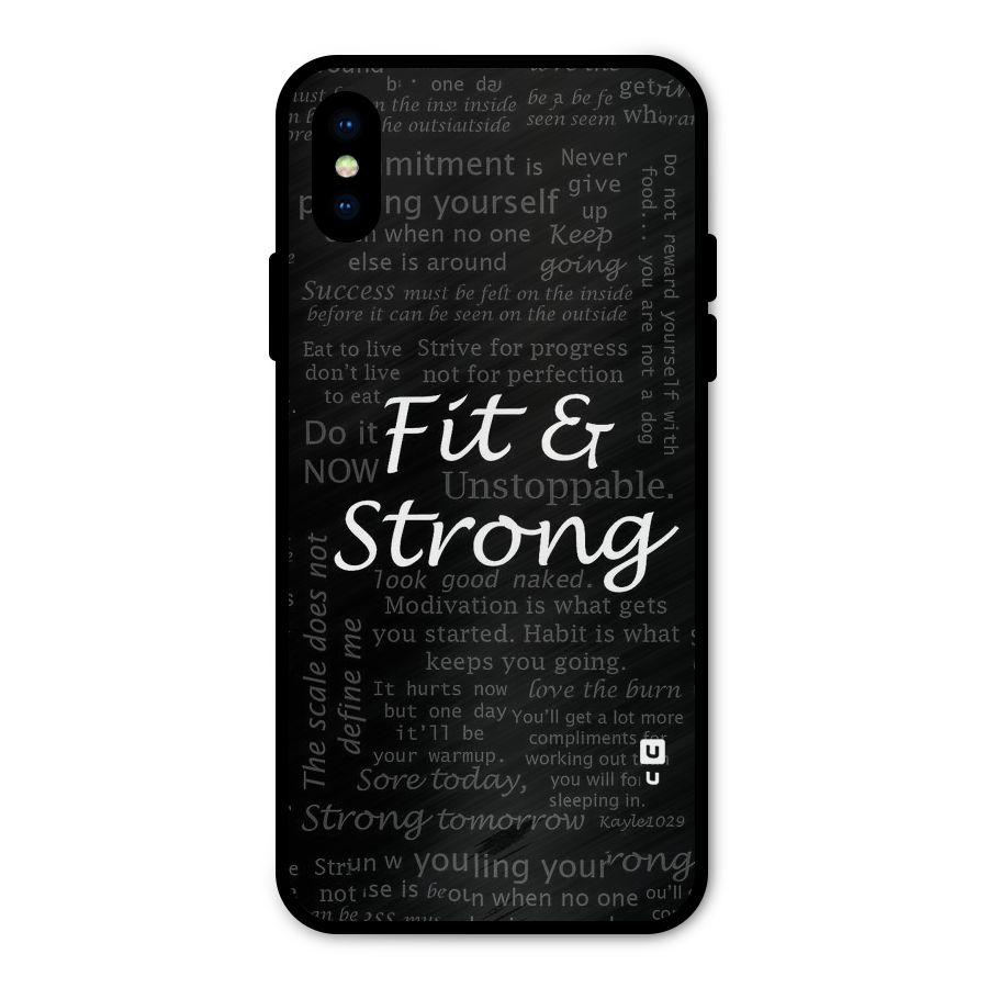 Fit And Strong Metal Back Case for iPhone XS
