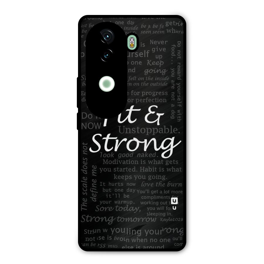 Fit And Strong Metal Back Case for iQOO Z9s