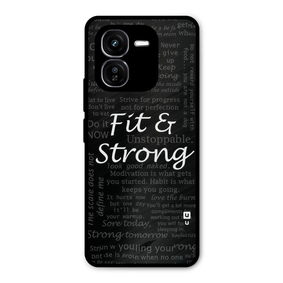Fit And Strong Metal Back Case for iQOO Z9x