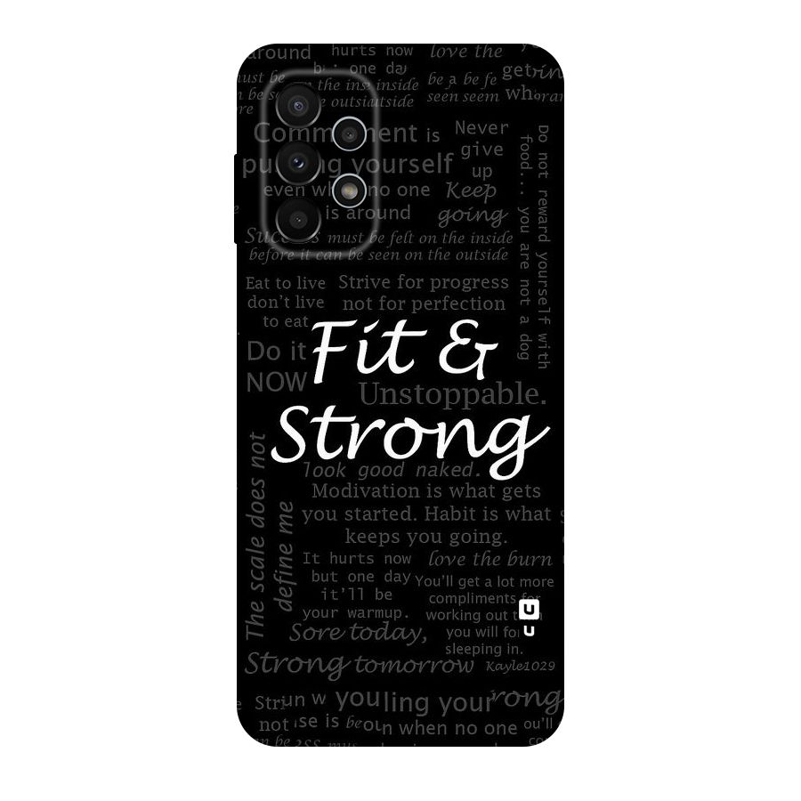 Fit And Strong Original Polycarbonate Back Case for Galaxy A23