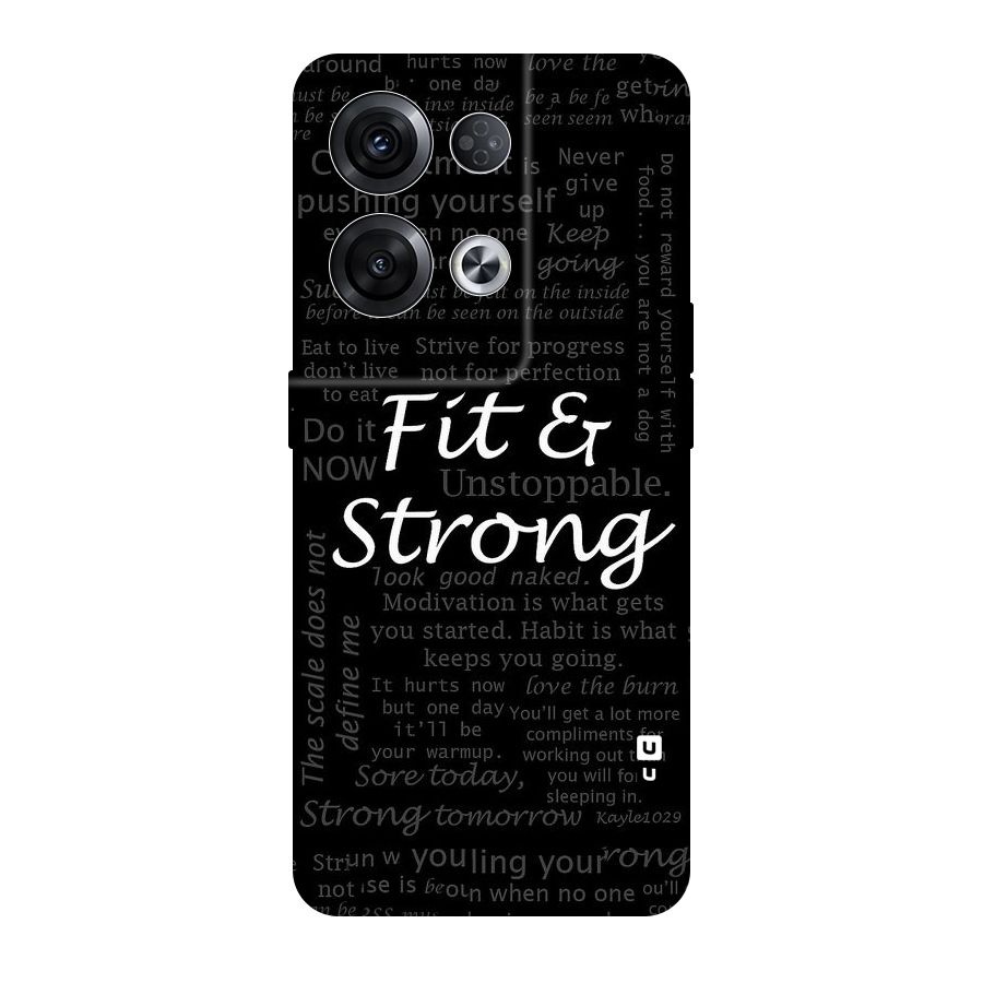Fit And Strong Original Polycarbonate Back Case for Oppo Reno8 Pro 5G