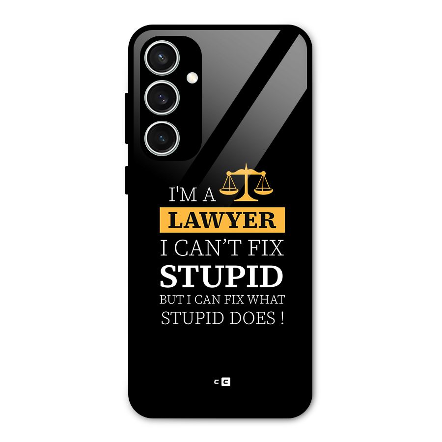 Fix Stupid Case Glass Back Case for Galaxy S23 FE