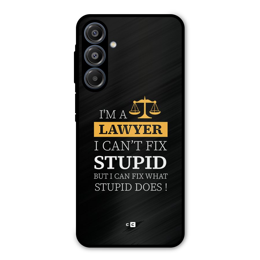 Fix Stupid Case Metal Back Case for Galaxy A16 5G