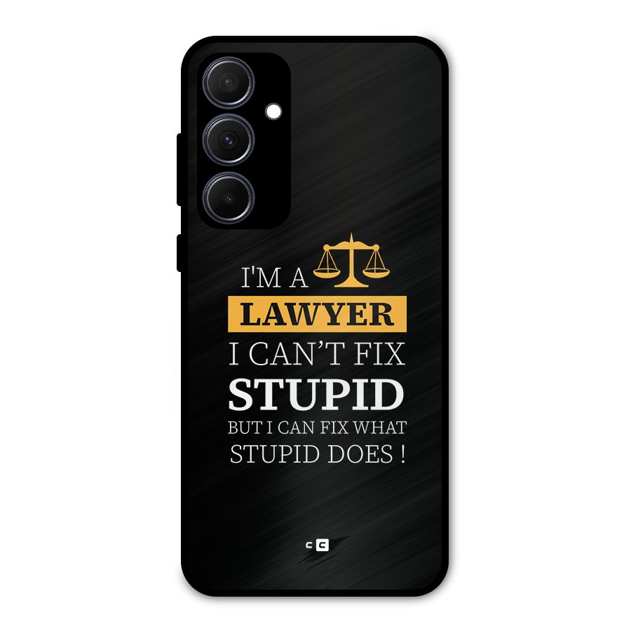 Fix Stupid Case Metal Back Case for Galaxy A35