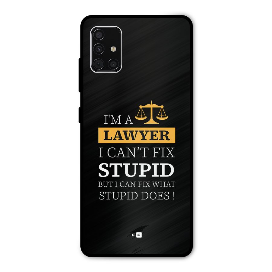 Fix Stupid Case Metal Back Case for Galaxy A51