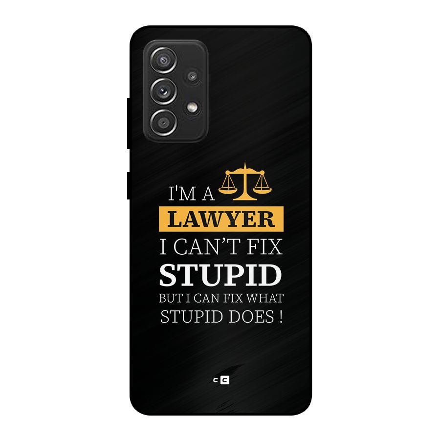 Fix Stupid Case Metal Back Case for Galaxy A52s 5G