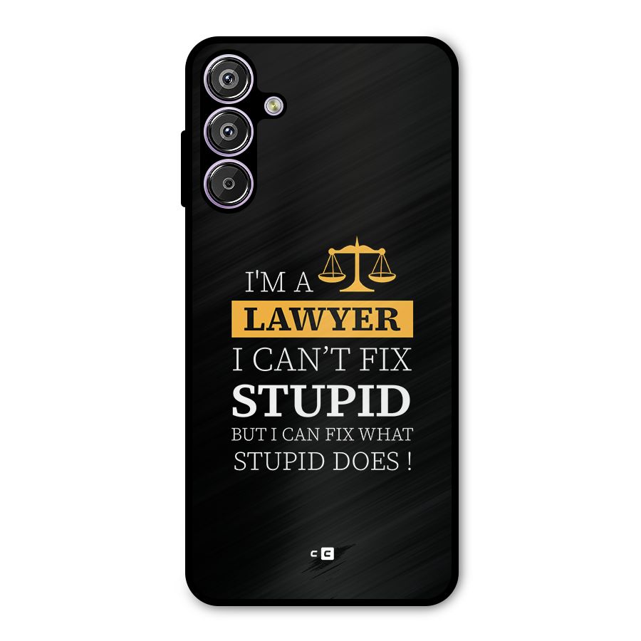 Fix Stupid Case Metal Back Case for Galaxy M15
