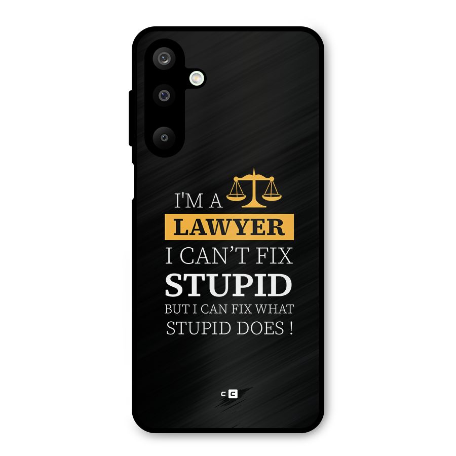 Fix Stupid Case Metal Back Case for Galaxy M16