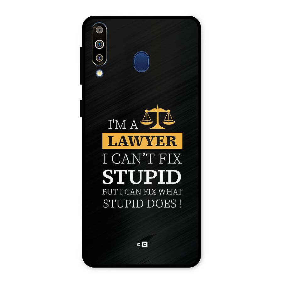 Fix Stupid Case Metal Back Case for Galaxy M30