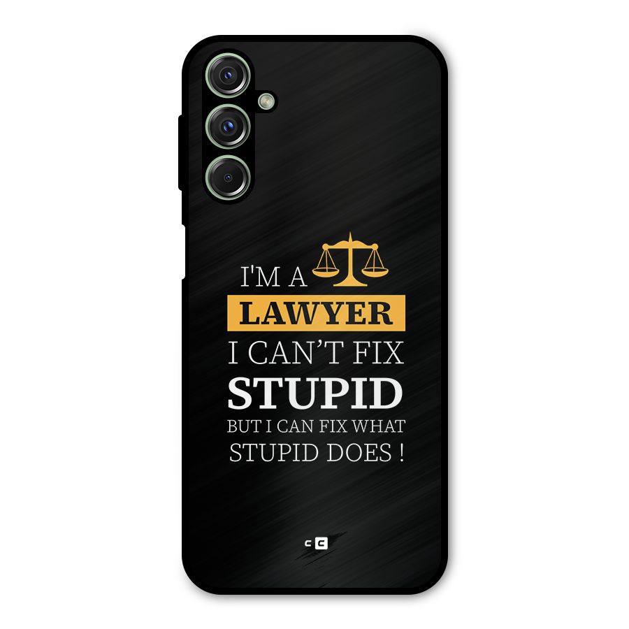 Fix Stupid Case Metal Back Case for Galaxy M34