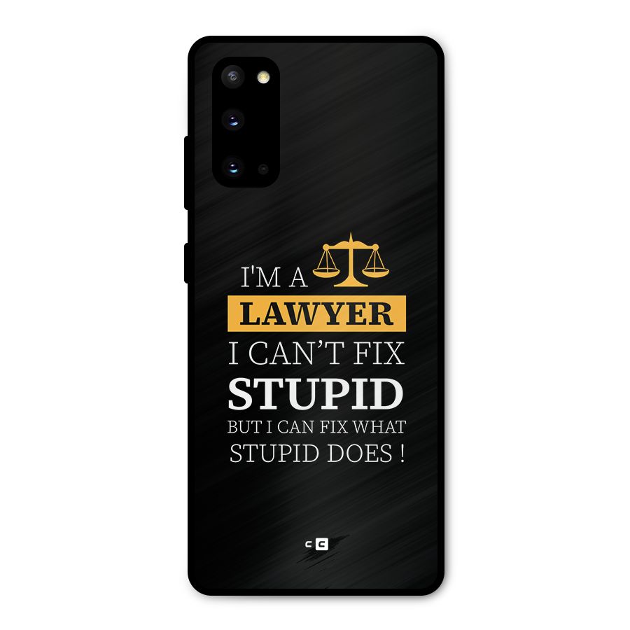 Fix Stupid Case Metal Back Case for Galaxy S20