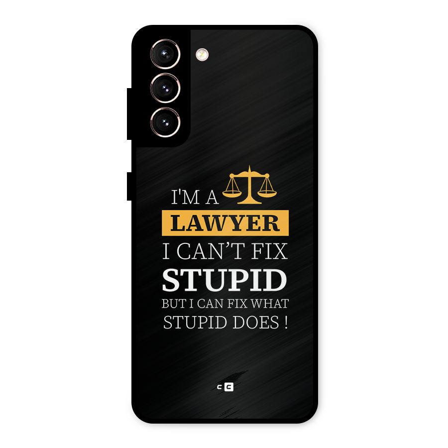 Fix Stupid Case Metal Back Case for Galaxy S21 5G