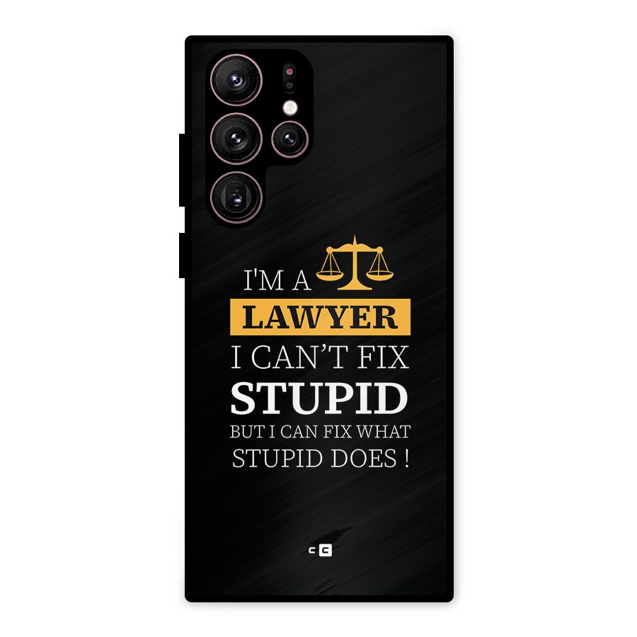 Fix Stupid Case Metal Back Case for Galaxy S22 Ultra 5G