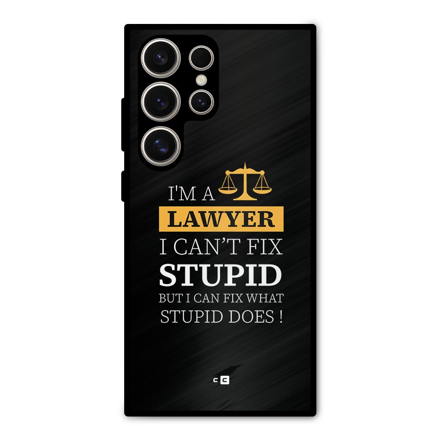 Fix Stupid Case Metal Back Case for Galaxy S24 Ultra