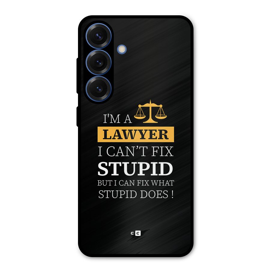 Fix Stupid Case Metal Back Case for Galaxy S25