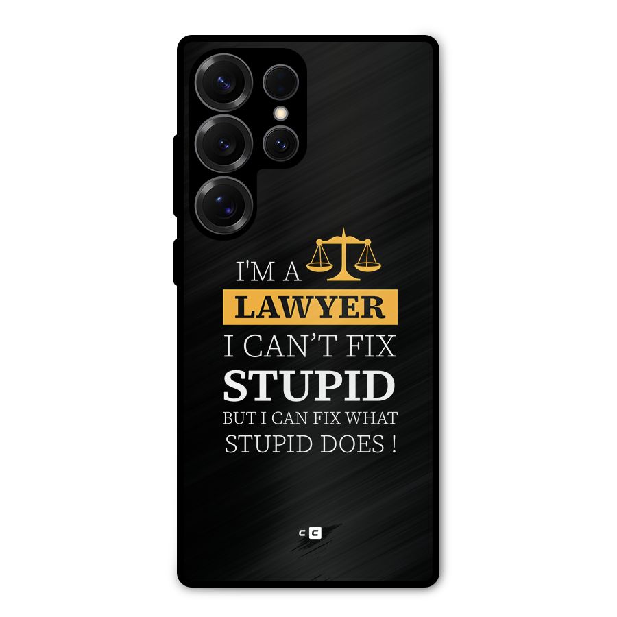 Fix Stupid Case Metal Back Case for Galaxy S25 Ultra