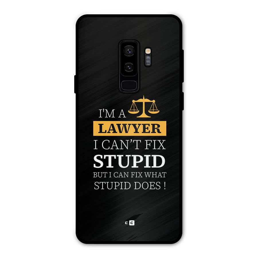 Fix Stupid Case Metal Back Case for Galaxy S9 Plus
