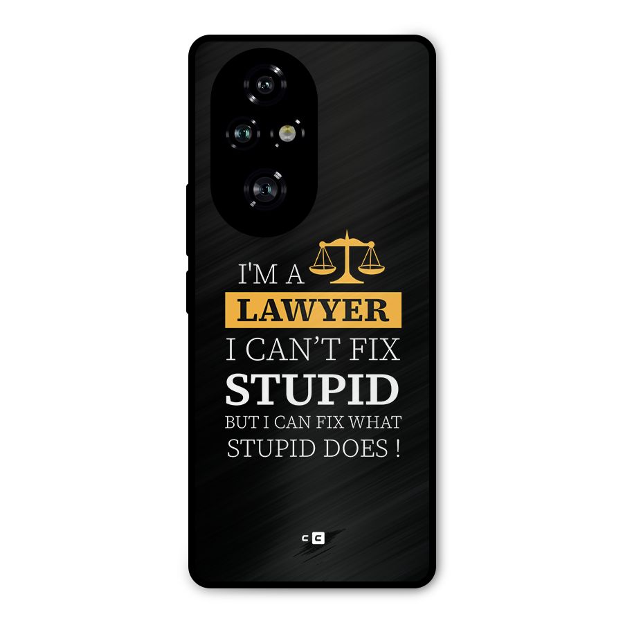 Fix Stupid Case Metal Back Case for Honor 200 Pro