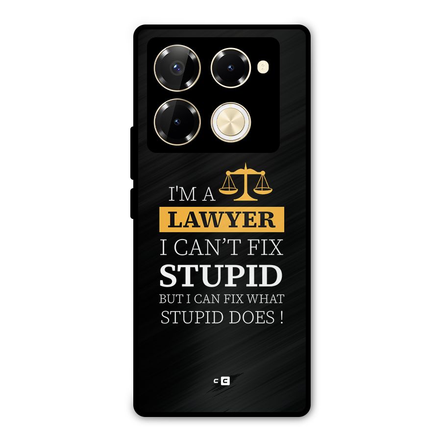 Fix Stupid Case Metal Back Case for Infinix Note 40 Pro