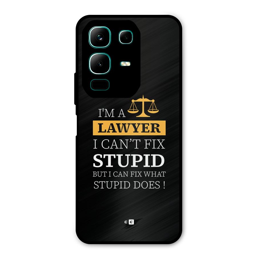 Fix Stupid Case Metal Back Case for Infinix Note 50x