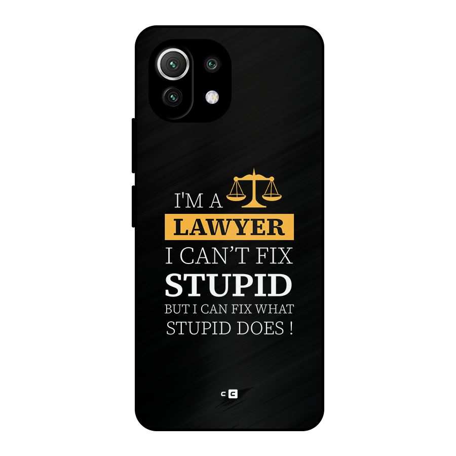 Fix Stupid Case Metal Back Case for Mi 11 Lite NE 5G