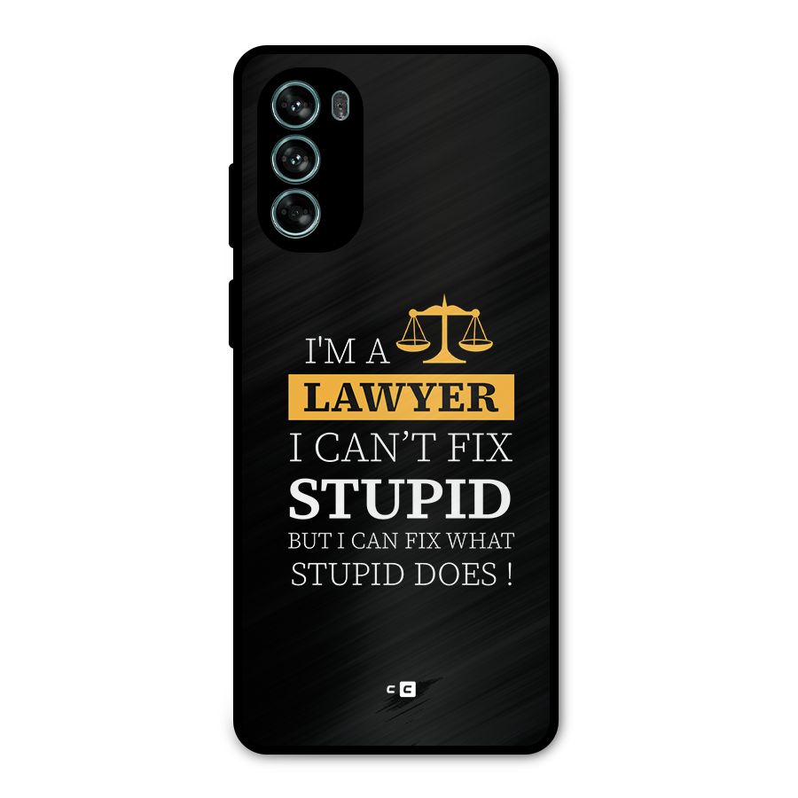 Fix Stupid Case Metal Back Case for Moto G62