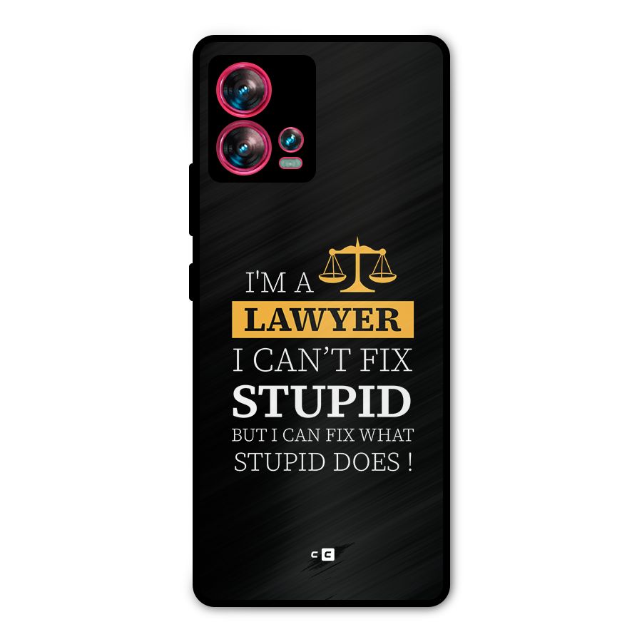 Fix Stupid Case Metal Back Case for Motorola Edge 30 Fusion