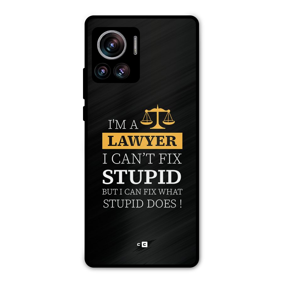 Fix Stupid Case Metal Back Case for Motorola Edge 30 Ultra