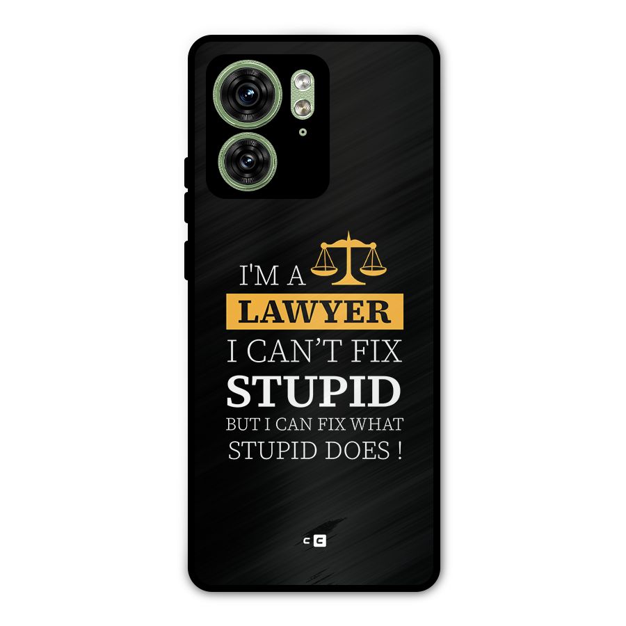 Fix Stupid Case Metal Back Case for Motorola Edge 40 5G