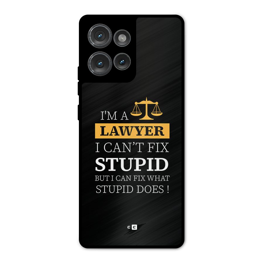 Fix Stupid Case Metal Back Case for Motorola Edge 50