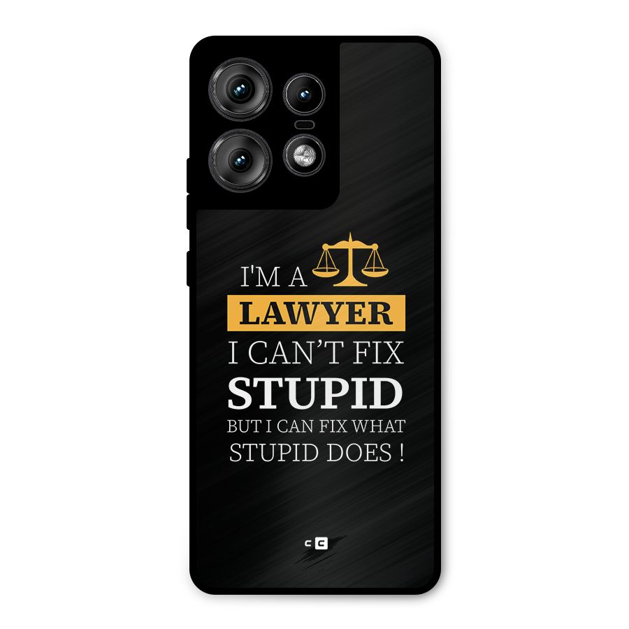 Fix Stupid Case Metal Back Case for Motorola Edge 50 Pro