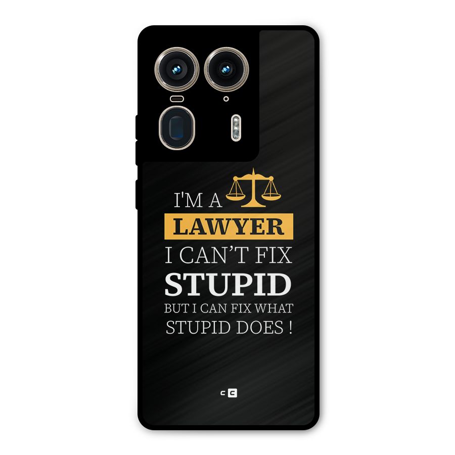 Fix Stupid Case Metal Back Case for Motorola Edge 50 Ultra