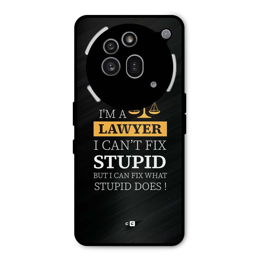 Fix Stupid Case Metal Back Case for Nothing Phone 3a Pro