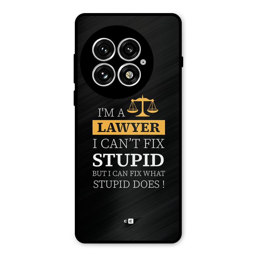 Fix Stupid Case Metal Back Case for OnePlus 13
