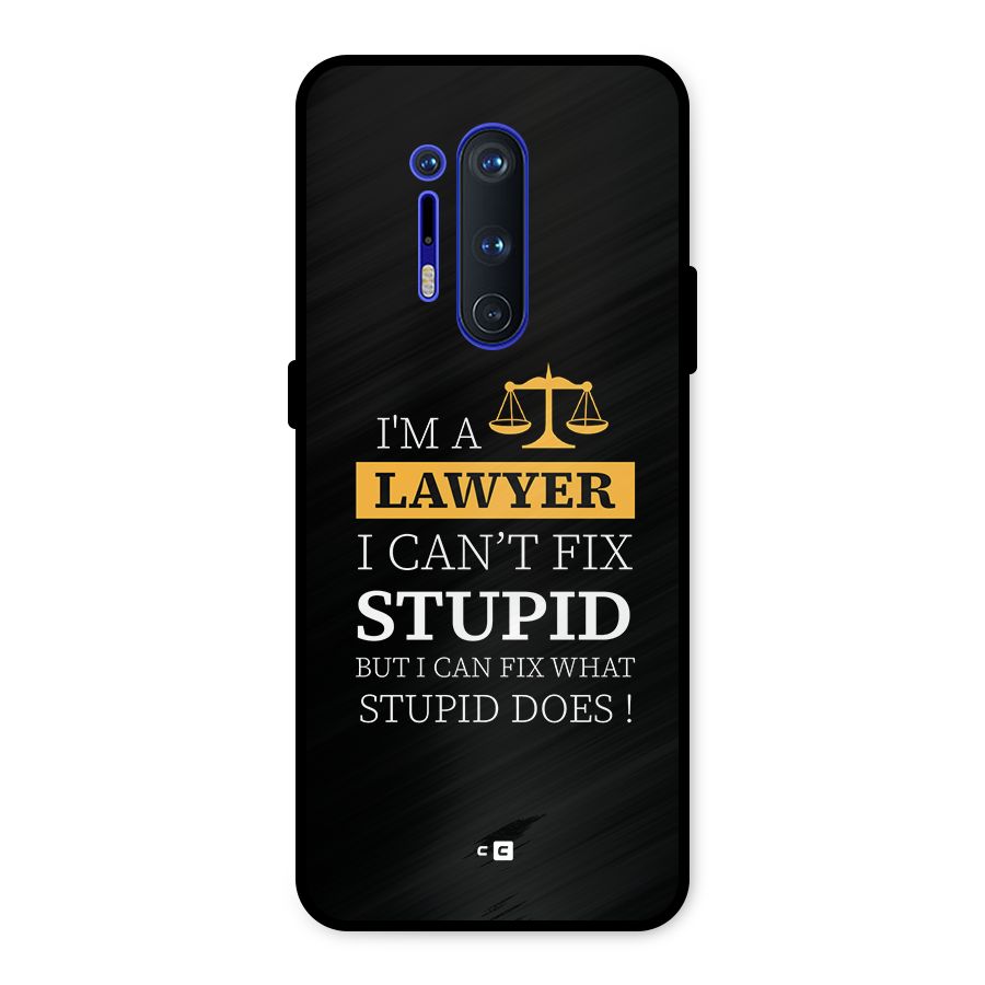 Fix Stupid Case Metal Back Case for OnePlus 8 Pro