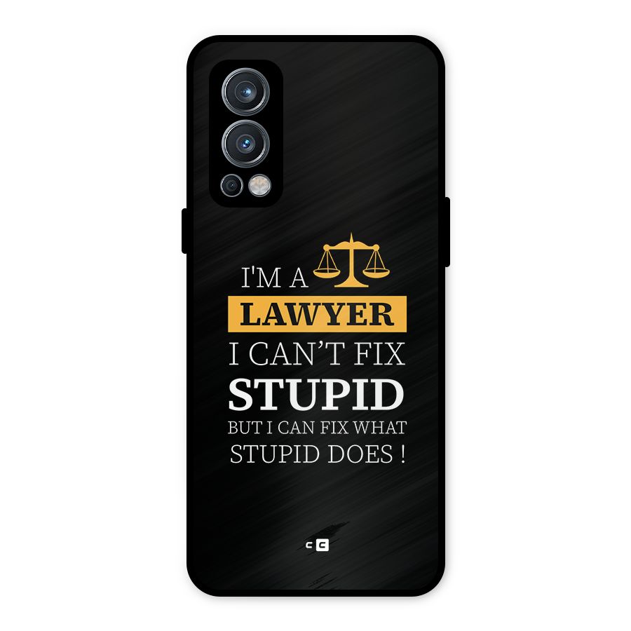 Fix Stupid Case Metal Back Case for OnePlus Nord 2 5G