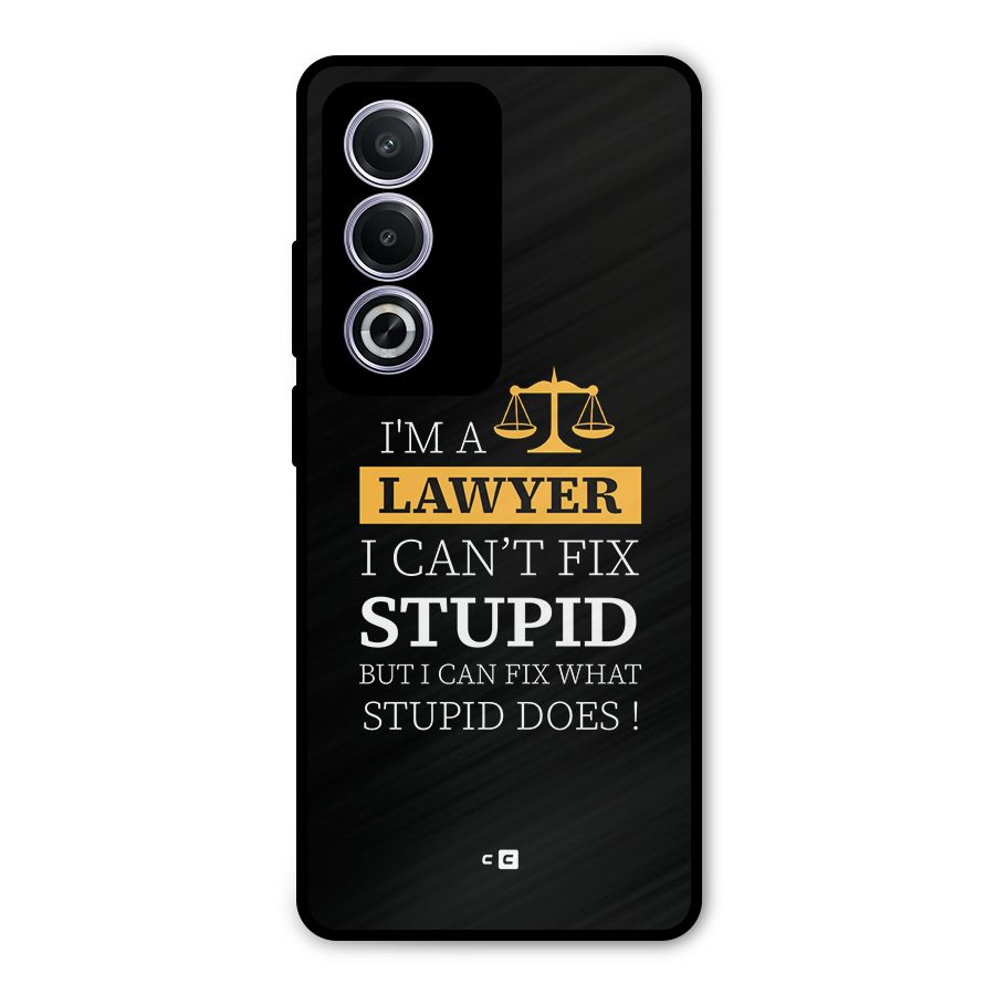 Fix Stupid Case Metal Back Case for Oppo A3 Pro