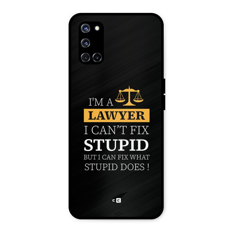 Fix Stupid Case Metal Back Case for Oppo A52