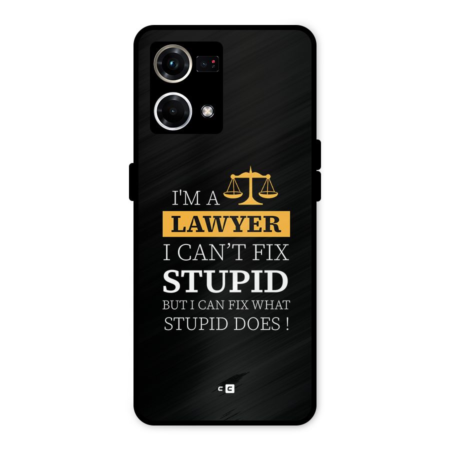Fix Stupid Case Metal Back Case for Oppo F21 Pro 4G