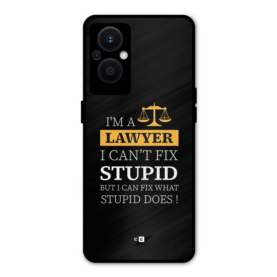 Fix Stupid Case Metal Back Case for Oppo F21s Pro 5G