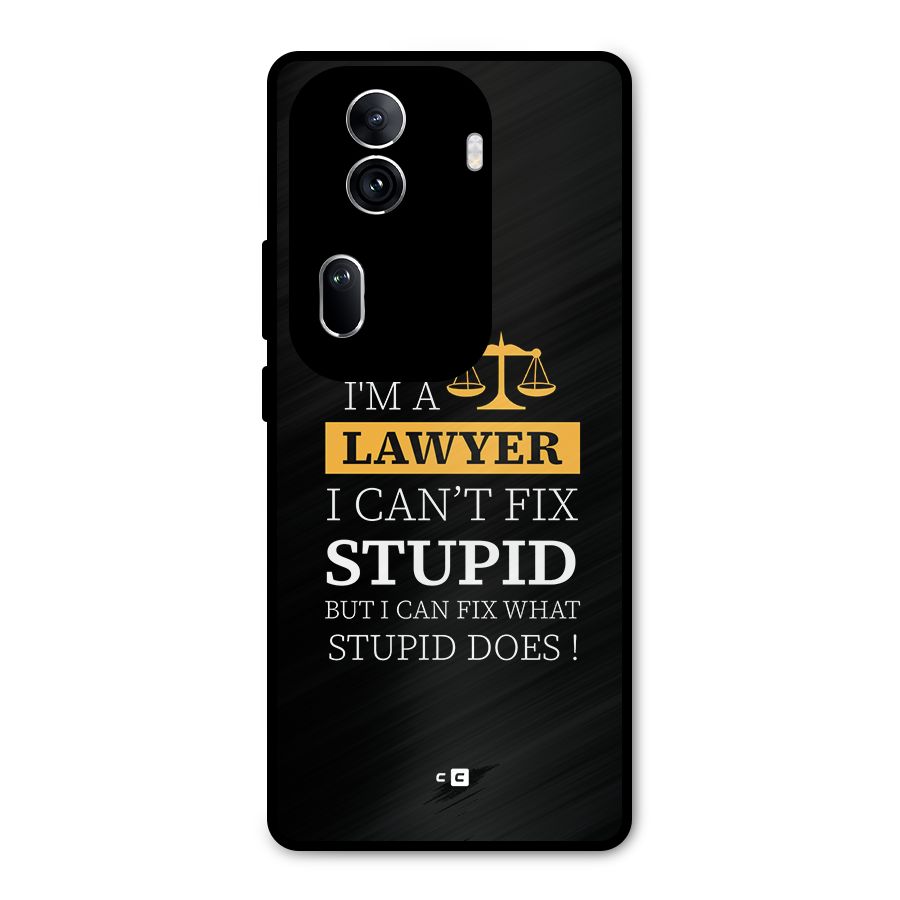 Fix Stupid Case Metal Back Case for Oppo Reno11 Pro 5G