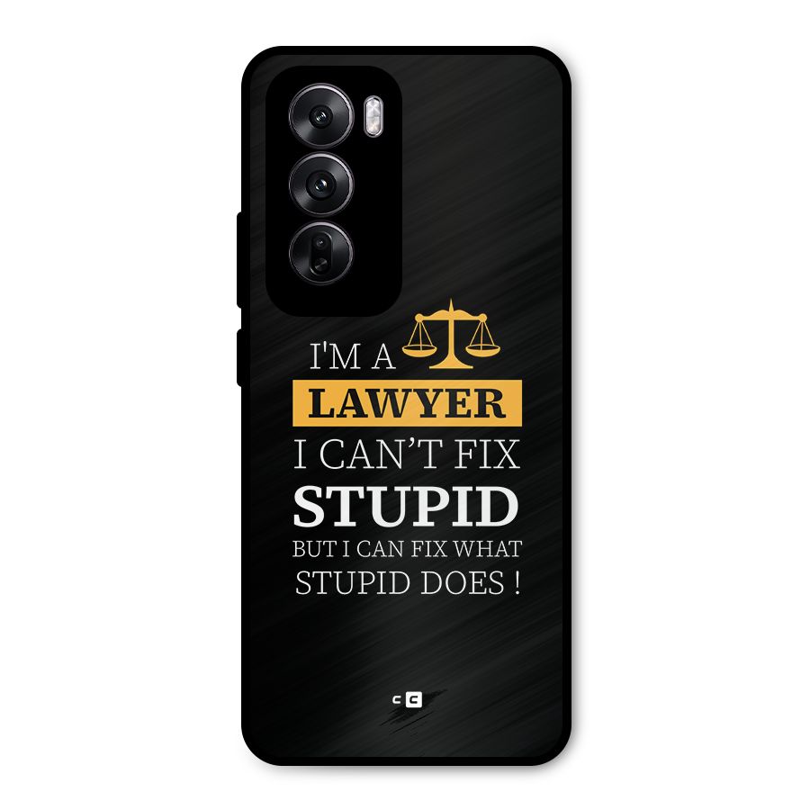 Fix Stupid Case Metal Back Case for Oppo Reno12