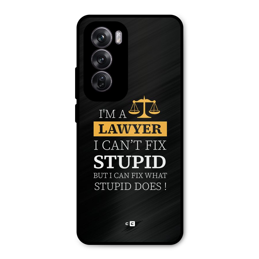 Fix Stupid Case Metal Back Case for Oppo Reno12 Pro
