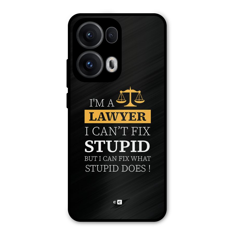 Fix Stupid Case Metal Back Case for Oppo Reno13 Pro