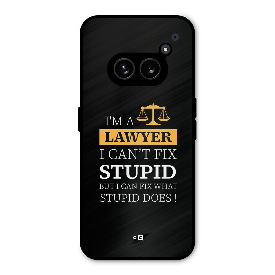 Fix Stupid Case Metal Back Case for Nothing Phone 2a