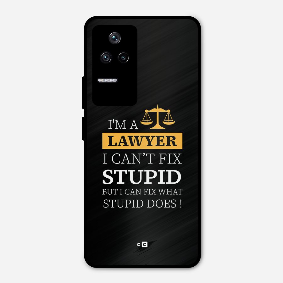 Fix Stupid Case Metal Back Case for Poco F4 5G