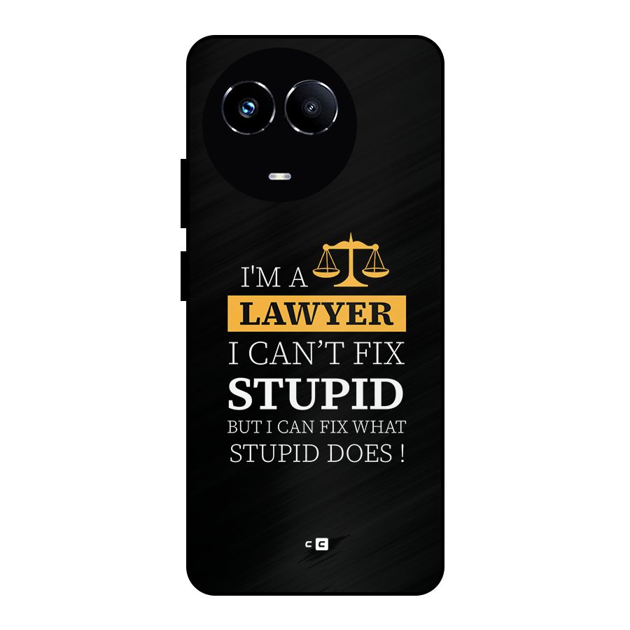 Fix Stupid Case Metal Back Case for Realme Narzo 60X