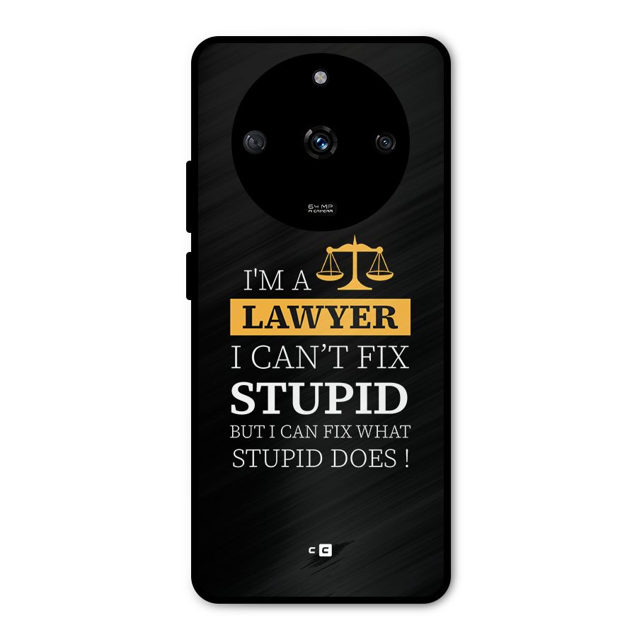 Fix Stupid Case Metal Back Case for Realme Narzo 60 5G