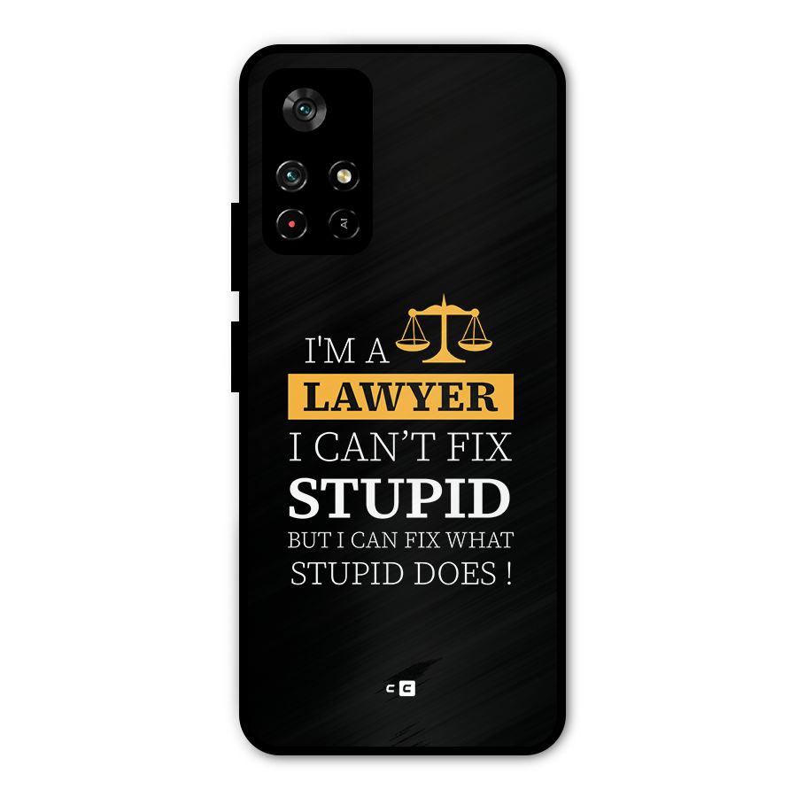 Fix Stupid Case Metal Back Case for Redmi Note 11T 5G